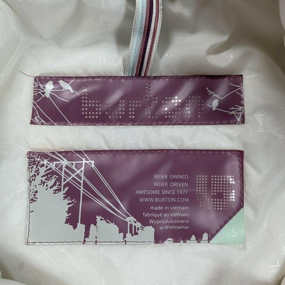 Burton Geo 3/2 Insulated Plaid Snowboarding Jacket Dusty Rose - Picture 2 of 12